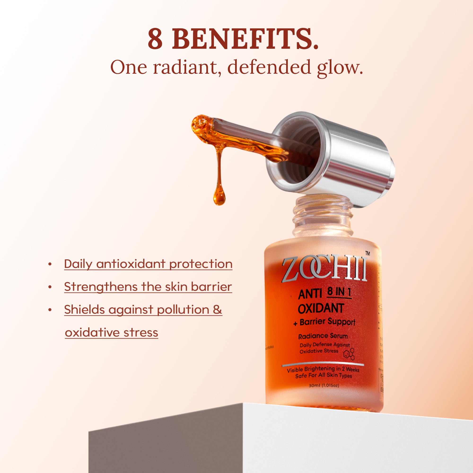 8 in 1 Antioxidant + Barrier Support Radiance Serum