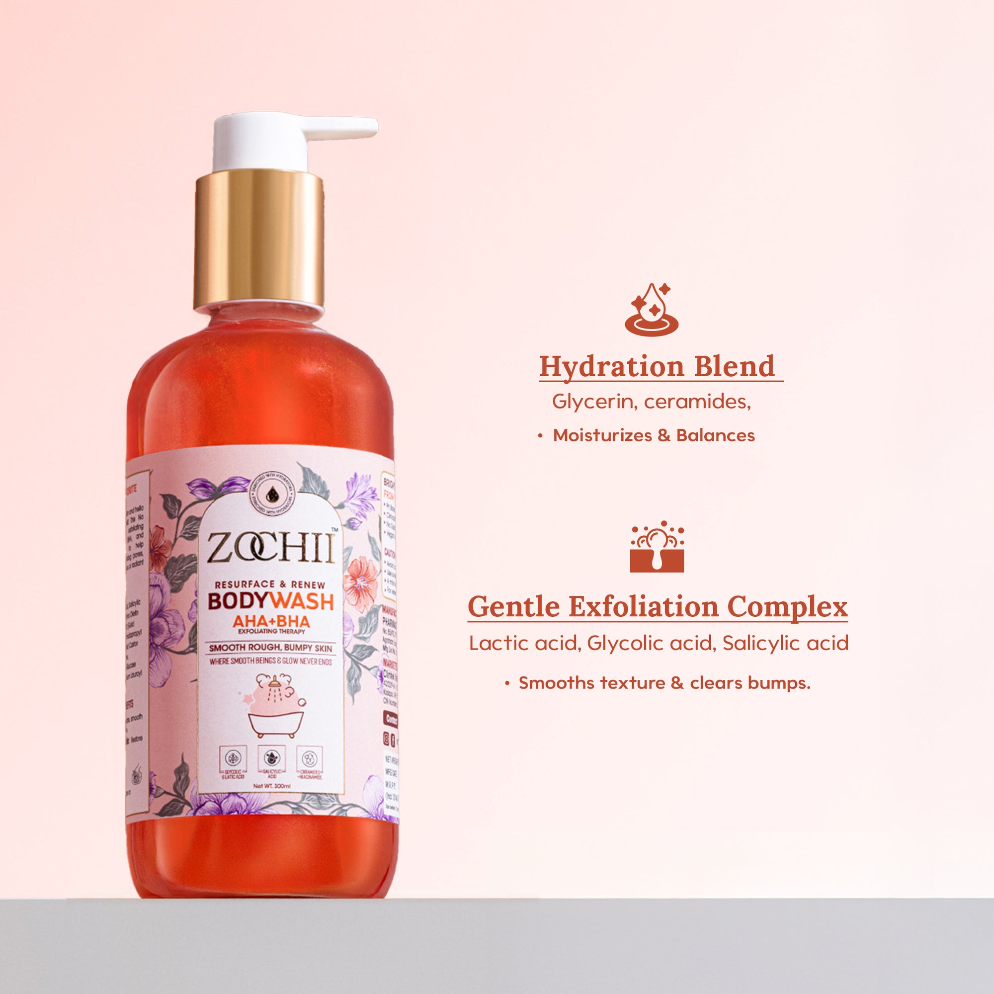 Resurface and Renew AHA+BHA Exfoliating Therapy Bodywash